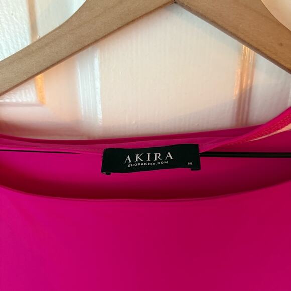 Akira Catch Me In Milan Slinky Maxi Dress Hot Pink size medium - Picture 4 of 9